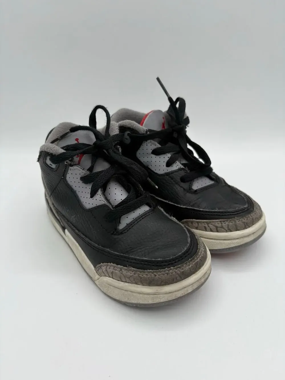 Nike Air Jordan 3 Retro Black Cement Toddler Size 9C